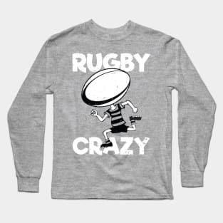 Kids Rugby Crazy Gift Long Sleeve T-Shirt